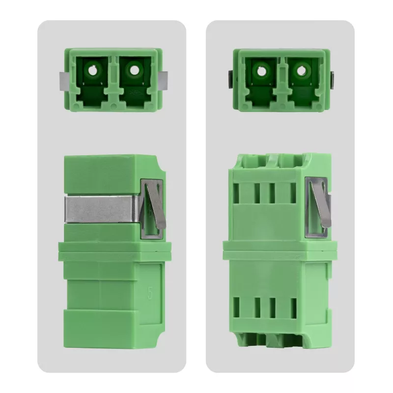 StarTech.com Acoplador LC para LC pack de 10, acoplador de fibra ótica LC OS2 monomodo com formato SC sem flange, adaptador LC/APC duplex