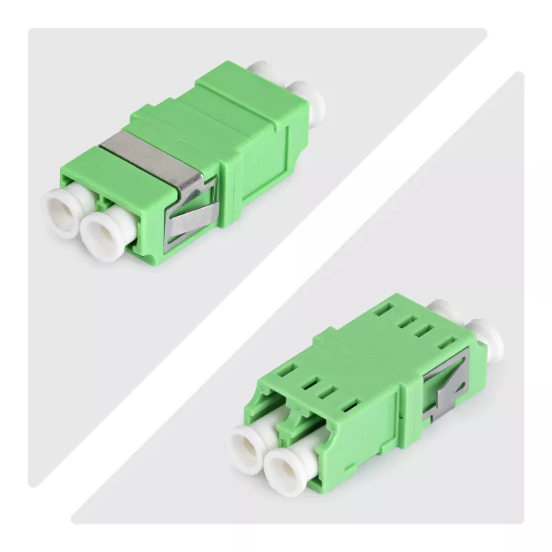 StarTech.com Acoplador LC para LC pack de 10, acoplador de fibra ótica LC OS2 monomodo com formato SC sem flange, adaptador LC/APC duplex