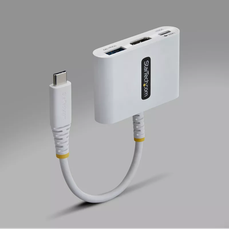 StarTech.com Adaptador multiporta USB-C para HDMI com carregamento PD de 140W, HDMI 4K 60Hz, hub USB 5Gbit/s, mini-dock para MacBook / Dell / Thinkpad / HP / iPad / tablets