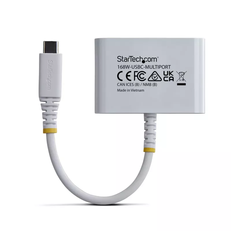 StarTech.com Adaptador multiporta USB-C para HDMI com carregamento PD de 140W, HDMI 4K 60Hz, hub USB 5Gbit/s, mini-dock para MacBook / Dell / Thinkpad / HP / iPad / tablets