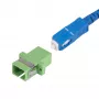 StarTech.com Acoplador SC para SC pack de 10, acoplador de fibra ótica SC OS2 monomodo com flange, adaptador SC/APC simplex