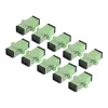 StarTech.com Acoplador SC para SC pack de 10, acoplador de fibra ótica SC OS2 monomodo com flange, adaptador SC/APC simplex