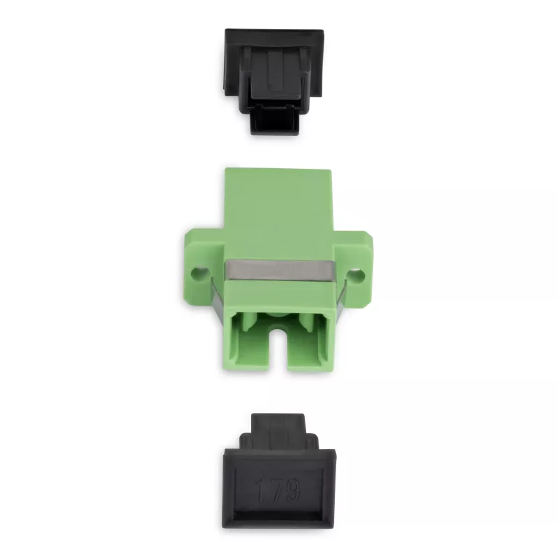 StarTech.com Acoplador SC para SC pack de 10, acoplador de fibra ótica SC OS2 monomodo com flange, adaptador SC/APC simplex