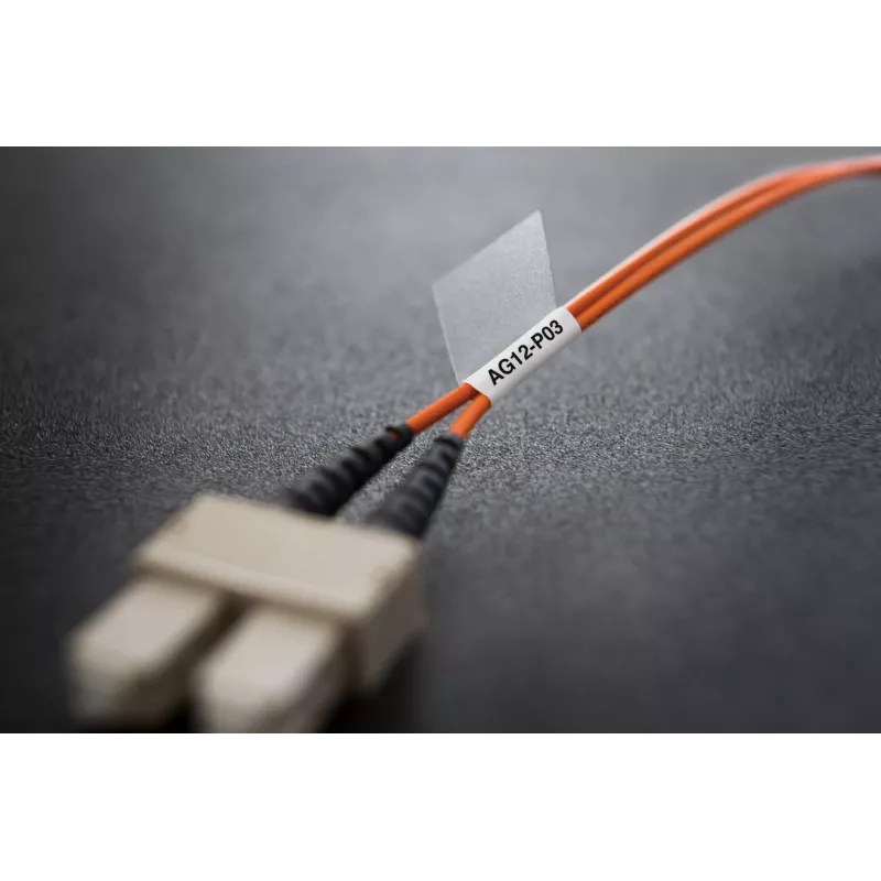 DYMO XTL Marcação de fios/cabos laminada | 21 mm x 39 mm | Preto sobre branco