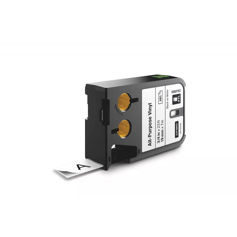DYMO XTL Etiquetas de vinil multiusos | 19 mm | Preto sobre branco, Preto sobre branco, Preto, Transferência térmica, Vinil, Bélgica, -40 – 60 °C
