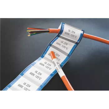 DYMO XTL Tubos de etiquetas termorretráteis | 6 mm x 2,7 m | Preto sobre branco