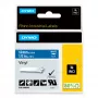 DYMO Rhino Etiquetas de vinil industriais | 12 mm x 5,5 m | Impressão branca sobre azul | Autocolante | para impressoras de etiquetas LabelManager e Rhino