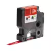DYMO Rhino Etiquetas de vinil industriais | 12 mm x 5,5 m | Impressão branca sobre vermelho | Autocolante | para impressoras de etiquetas LabelManager e Rhino