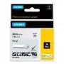 DYMO Rhino Etiquetas de vinil industriais | 24 mm x 5,5 m | Impressão preta sobre branco | Autocolante | para impressoras de etiquetas LabelManager e Rhino
