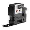 DYMO Rhino Etiquetas de vinil industriais | 24 mm x 5,5 m | Impressão branca sobre preto | Autocolante | para impressoras de etiquetas LabelManager e Rhino