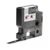 DYMO Rhino Etiquetas de vinil industriais | 12 mm x 5,5 m | Impressão branca sobre preto | Autocolante | para impressoras de etiquetas LabelManager e Rhino