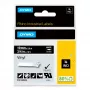 DYMO Rhino Etiquetas de vinil industriais | 19 mm x 5,5 m | Impressão branca sobre preto | Autocolante | para impressoras de etiquetas LabelManager e Rhino