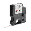 DYMO Rhino Etiquetas de poliéster permanentes industriais | 6 mm x 5,5 m | Impressão preta sobre branco | Autocolante | para impressoras de etiquetas Rhino e LabelManager