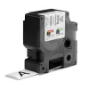 DYMO Rhino Rolos de etiquetas termorretráteis para cabos industriais | 24 mm x 1,5 m | Impressão preta sobre branco | Autocolante | para impressoras de etiquetas Rhino