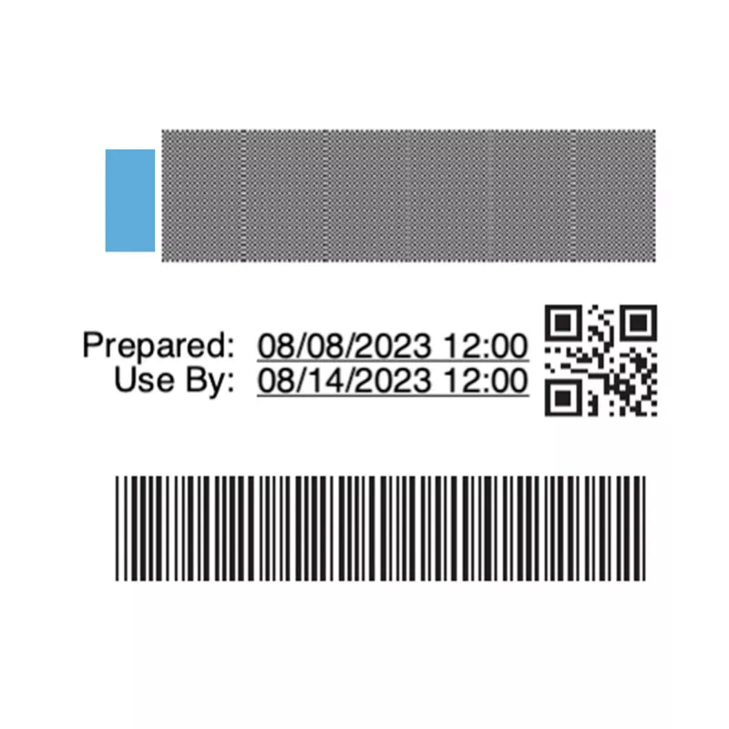 DYMO Authentic LabelWriter Etiquetas para rotação de stock para a indústria alimentar | 54 mm x 70 mm | 400 etiquetas autocolantes com código de cores | Para impressoras de etiquetas LabelWriter