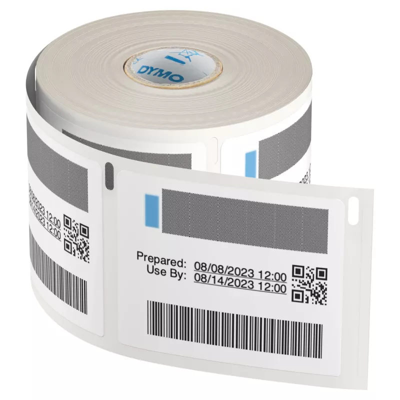 DYMO Authentic LabelWriter Etiquetas para rotação de stock para a indústria alimentar | 54 mm x 70 mm | 400 etiquetas autocolantes com código de cores | Para impressoras de etiquetas LabelWriter