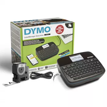 DYMO LabelManager Executive 640 CB Impressora de etiquetas portátil | Etiquetadora compacta com teclado QWERTY | Conectividade Bluetooth e USB | Compatível com etiquetas D1 standard e resistentes
