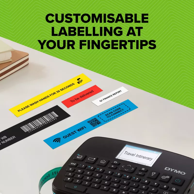DYMO LabelManager Executive 640 CB Impressora de etiquetas portátil | Etiquetadora compacta com teclado QWERTY | Conectividade Bluetooth e USB | Compatível com etiquetas D1 standard e resistentes