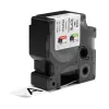 Etiquetas DYMO Rhino Industrial de nylon flexível | 24 mm x 3,5 m | Preto sobre branco | Autoadesivas | para impressoras de etiquetas LabelManager e Rhino