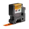 Etiquetas de vinil DYMO Rhino Industrial | 19 mm x 5,5 m | Impressão preta sobre laranja | Autoadesivas | para impressoras de etiquetas Rhino e LabelManager