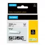 Etiquetas de vinil DYMO Rhino Industrial | 19 mm x 5,5 m | Impressão preta sobre branco | Autoadesivas | para impressoras de etiquetas Rhino e LabelManager