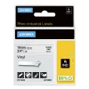 Etiquetas de vinil DYMO Rhino Industrial | 19 mm x 5,5 m | Impressão preta sobre branco | Autoadesivas | para impressoras de etiquetas Rhino e LabelManager
