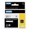Etiquetas DYMO Rhino Industrial de poliéster permanente | 12 mm x 5,5 m | Impressão preta sobre branco | Autoadesivas | para impressoras de etiquetas Rhino e LabelManager