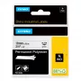 Etiquetas DYMO Rhino Industrial de poliéster permanente | 19 mm x 5,5 m | Impressão preta sobre branco | Autoadesivas | para impressoras de etiquetas Rhino e LabelManager