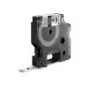 Etiquetas DYMO Rhino Industrial de poliéster permanente | 9 mm x 5,5 m | Impressão preta sobre metálico | Autoadesivas | para impressoras de etiquetas Rhino e LabelManager