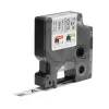 Etiquetas DYMO Rhino Industrial de poliéster permanente | 12 mm x 5,5 m | Impressão preta sobre metálico | para impressoras de etiquetas Rhino e LabelManager