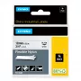 Etiquetas DYMO Rhino Industrial de nylon flexível | 19 mm x 3,5 m | Impressão preta sobre branco | Autoadesivas | para impressoras de etiquetas Rhino e LabelManager