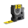 Etiquetas DYMO Rhino Industrial de nylon flexível | 19 mm x 3,5 m | Impressão preta sobre amarelo | Autoadesivas | para impressoras de etiquetas Rhino e LabelManager