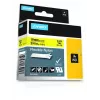 Etiquetas DYMO Rhino Industrial de nylon flexível | 19 mm x 3,5 m | Impressão preta sobre amarelo | Autoadesivas | para impressoras de etiquetas Rhino e LabelManager