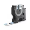 Etiquetas DYMO Rhino Industrial de poliéster permanente | 19 mm x 5,5 m | Impressão preta sobre transparente | Autoadesivas | para impressoras de etiquetas LabelManager e Rhino
