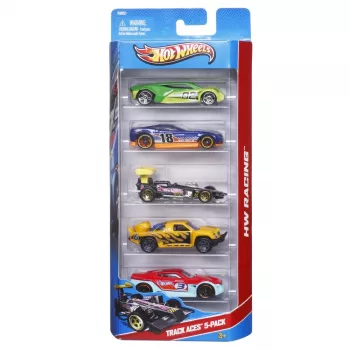 Hot Wheels Pack de 5 sortido, conjunto de veículos, 3 ano(s), várias cores