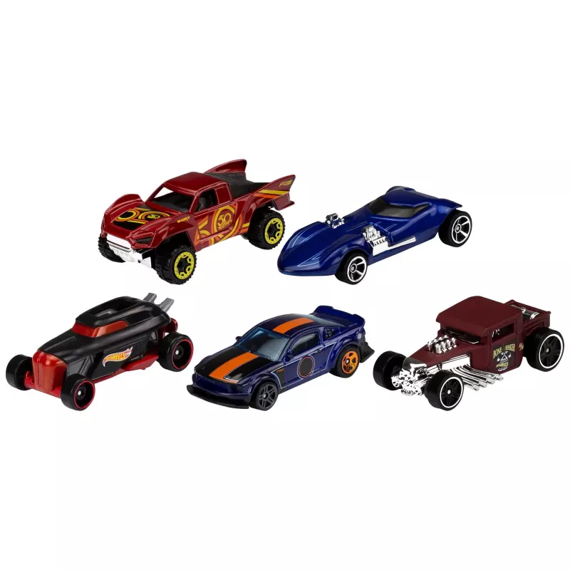 Hot Wheels Pack de 5 sortido, conjunto de veículos, 3 ano(s), várias cores
