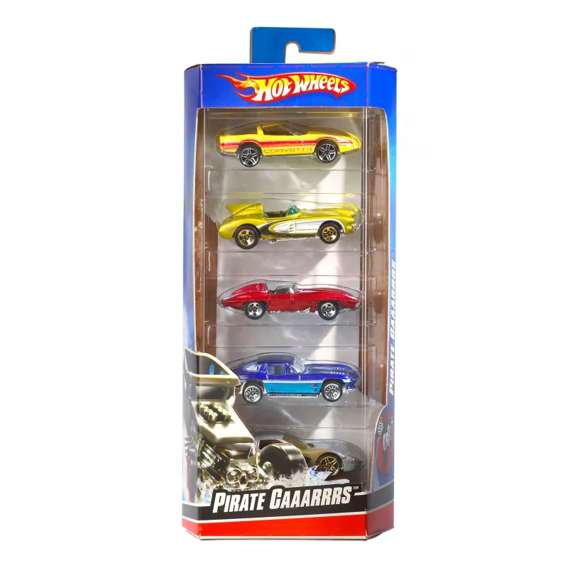 Hot Wheels Pack de 5 sortido, conjunto de veículos, 3 ano(s), várias cores