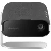 Viewsonic M1XE Projetor de dados de curta distância LED WVGA (854x480) Preto, Prateado