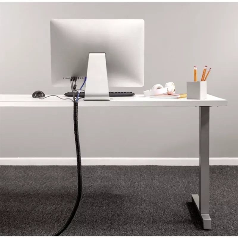 Fellowes CableZip - Preto, Organizador de cabos, Secretária, Preto