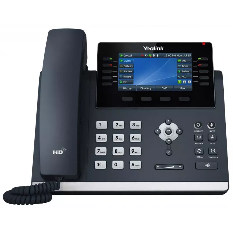 Yealink SIP-T46U Telefone IP Cinzento LCD Wi-Fi