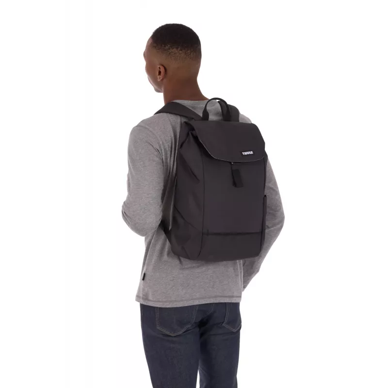 Thule Lithos TLBP213 - preto mochila casual poliéster