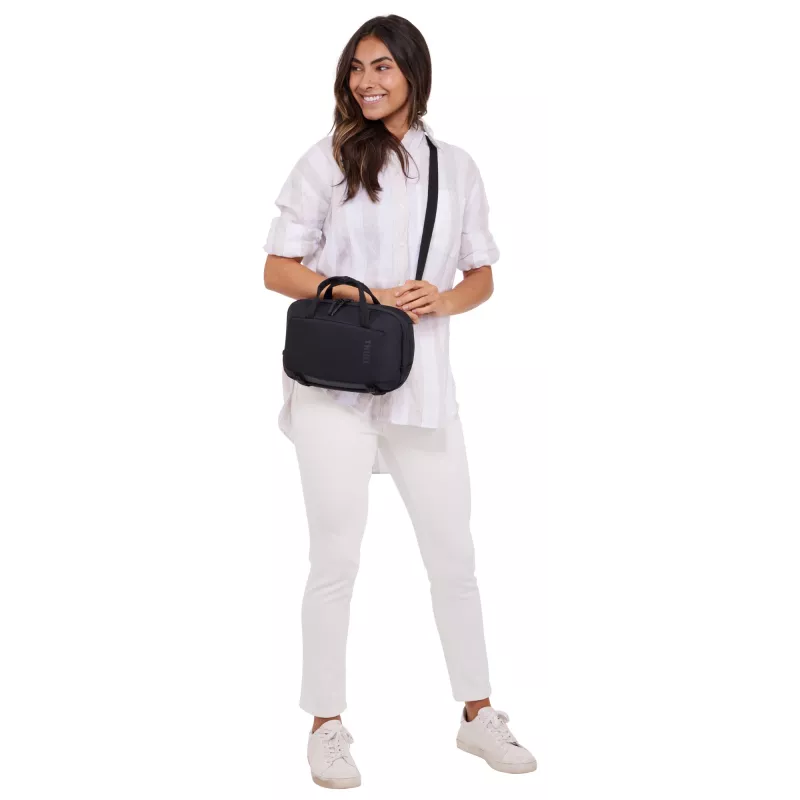 Bolsa crossbody unissexo Thule Subterra 2 TSCB405 Preto Poliéster