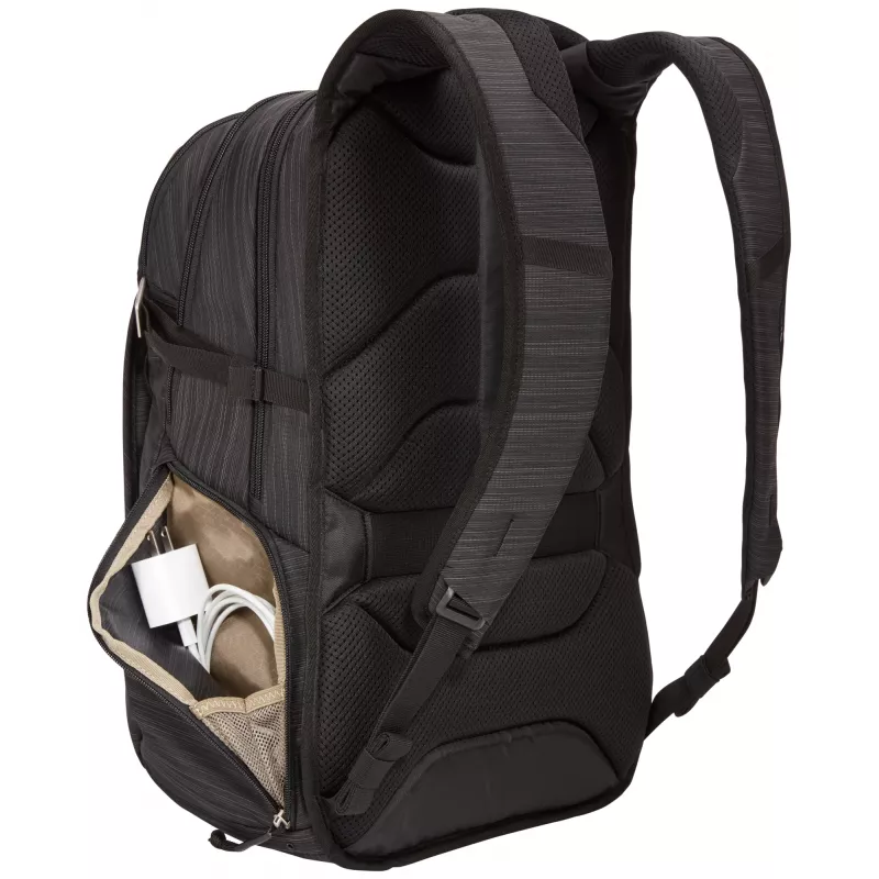 Mochila para portátil Thule Construct 28L — preta, capacidade de 28 L, compartimento acolchoado para portátil