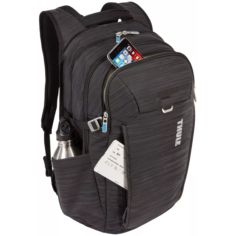 Mochila para portátil Thule Construct 28L — preta, capacidade de 28 L, compartimento acolchoado para portátil