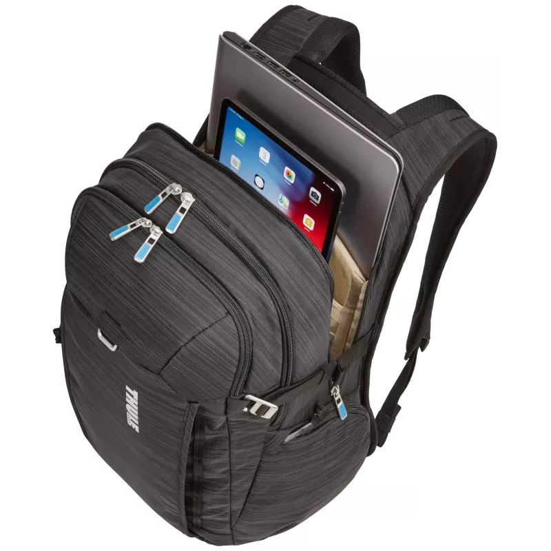 Mochila para portátil Thule Construct 28L — preta, capacidade de 28 L, compartimento acolchoado para portátil