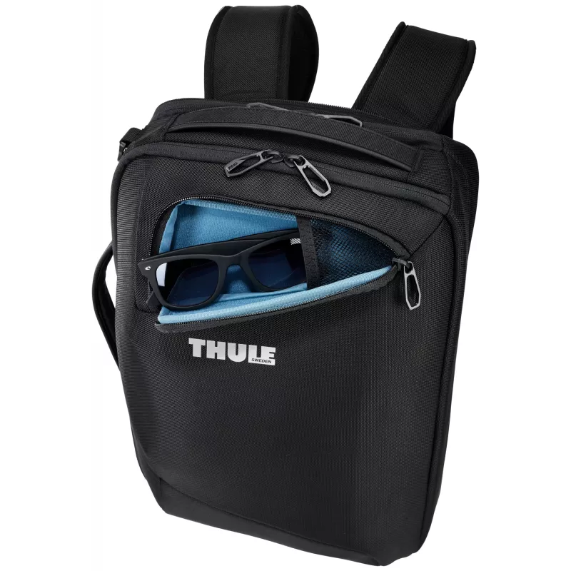 Thule Accent Convertible 17L mochila – preta, volume de 17 L, opções de transporte convertíveis