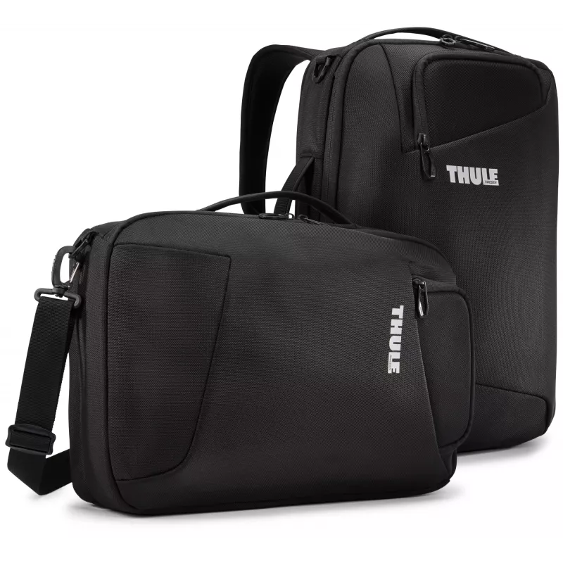 Thule Accent Convertible 17L mochila – preta, volume de 17 L, opções de transporte convertíveis