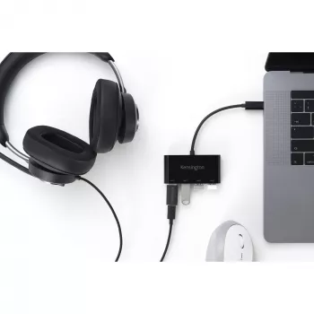 Kensington CH1200 hub USB-C 10Gbps 4 portas