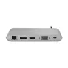 Kensington UH1440P dock móvel USB-C 5Gbps vídeo duplo sem drivers – 85W Pass-Through Power – DP/HDMI/VGA