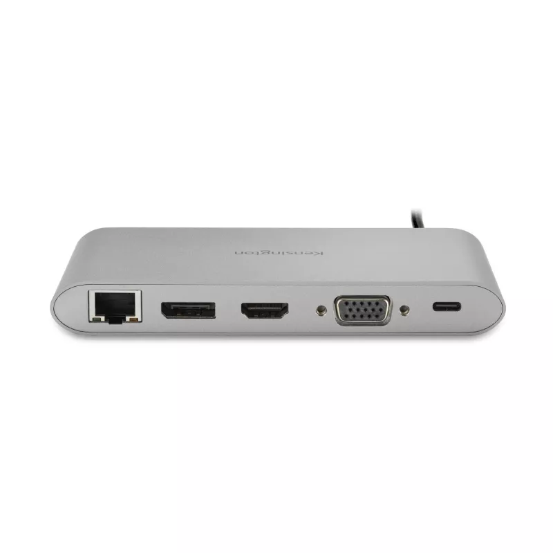 Kensington UH1440P dock móvel USB-C 5Gbps vídeo duplo sem drivers – 85W Pass-Through Power – DP/HDMI/VGA